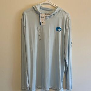 Costa Baby Blue Long Sleeve Hoodie